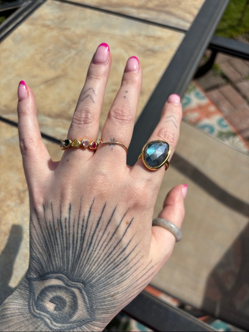 Labradorite ring